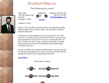 Tablet Screenshot of ellisfranchiselawfirm.com
